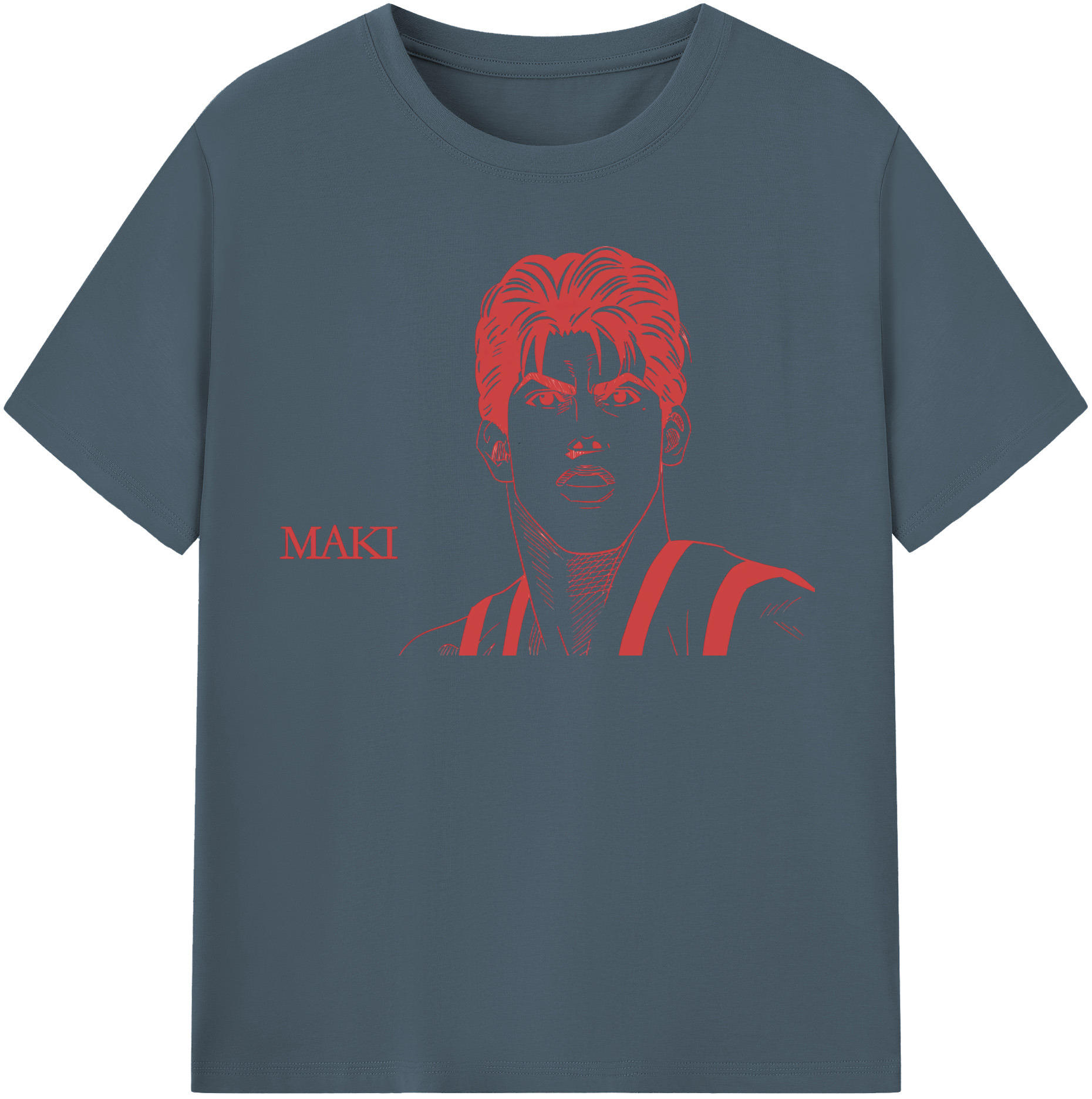 SLAM DUNK／スラムダンク 綿100％半袖Tシャツ（フロントプリント）